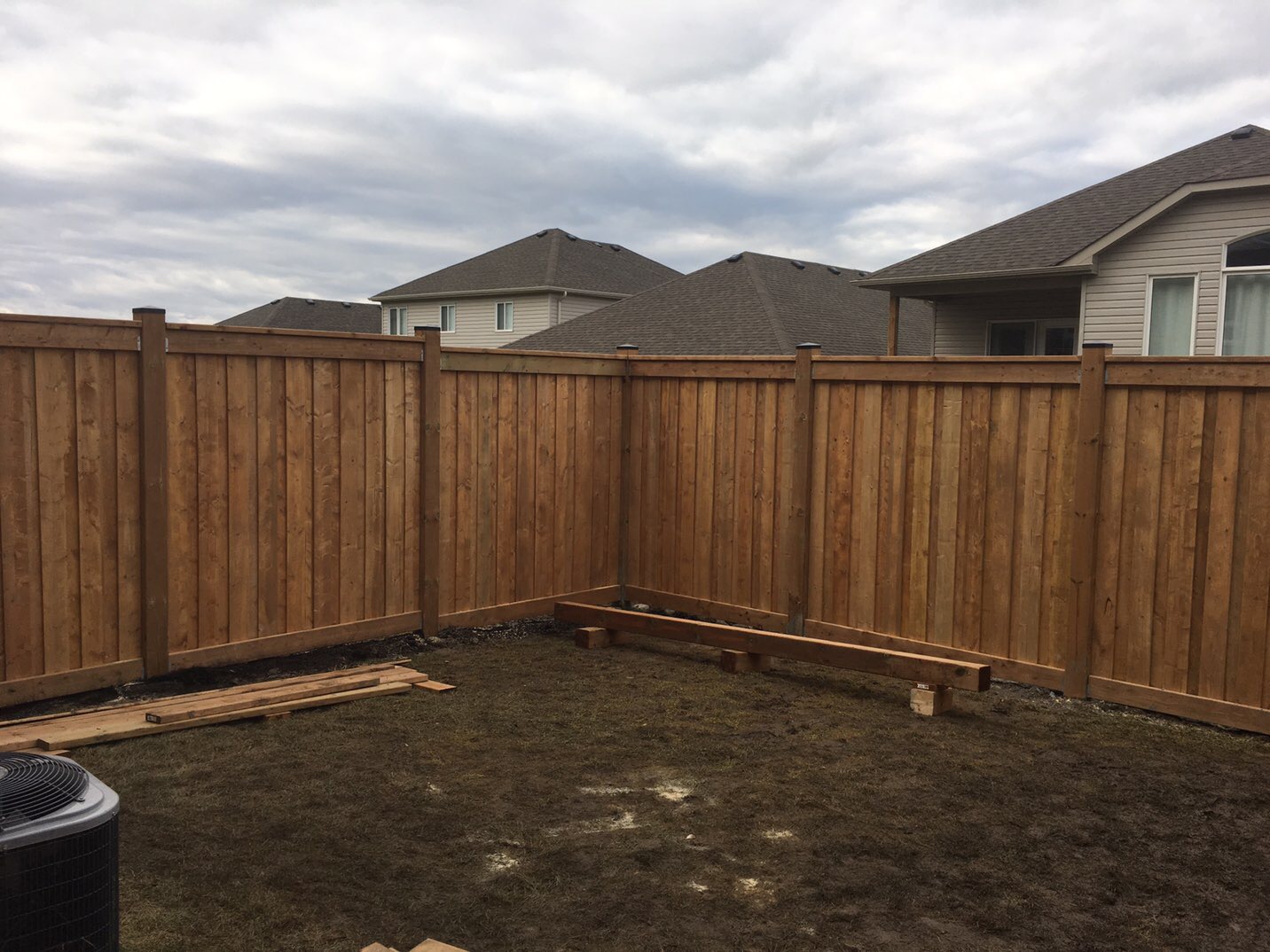 Privacy fence installed in Peterborough by Cottage Life Care