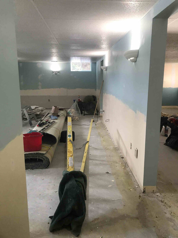 Interior renovation in progress — Kawarthas
