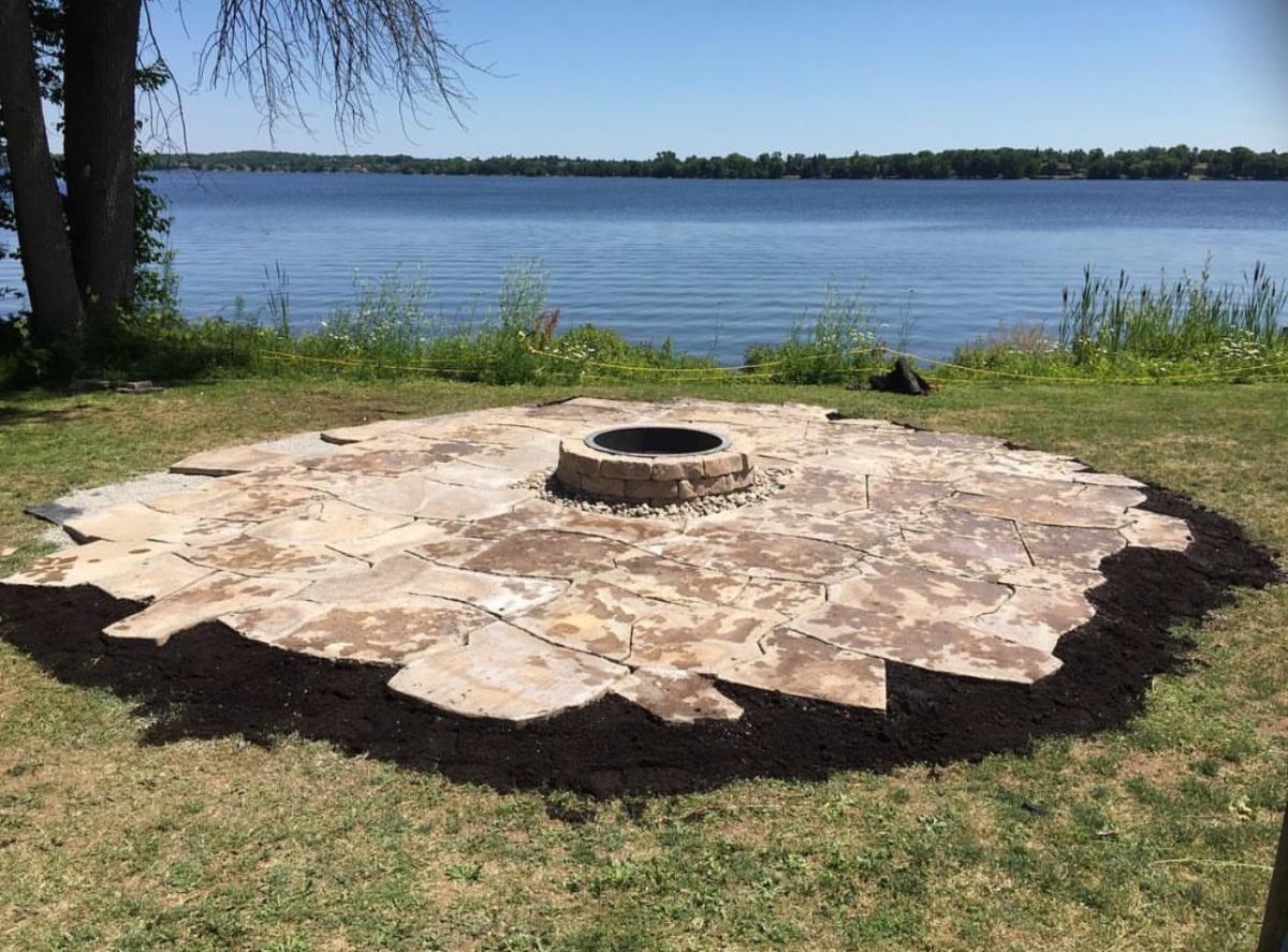 Paver patio & fire pit — Kawarthas