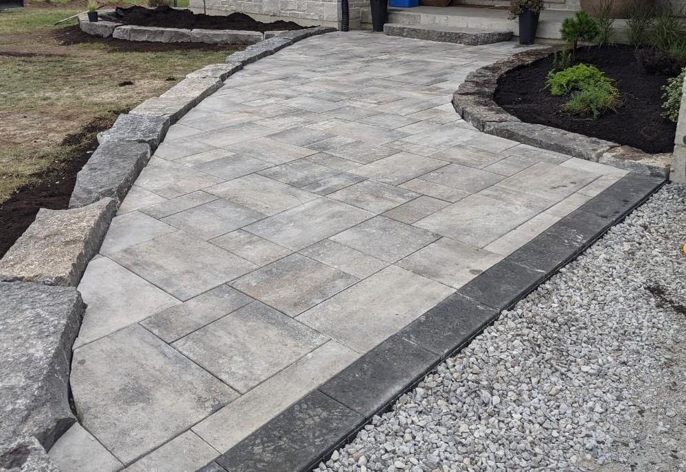 Interlock paver walkway — Pigeon Lake