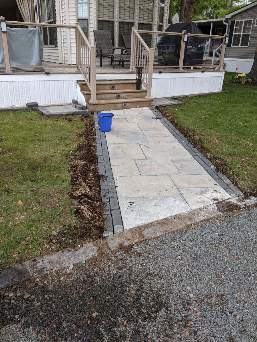 Natural stone walkway — Kawarthas